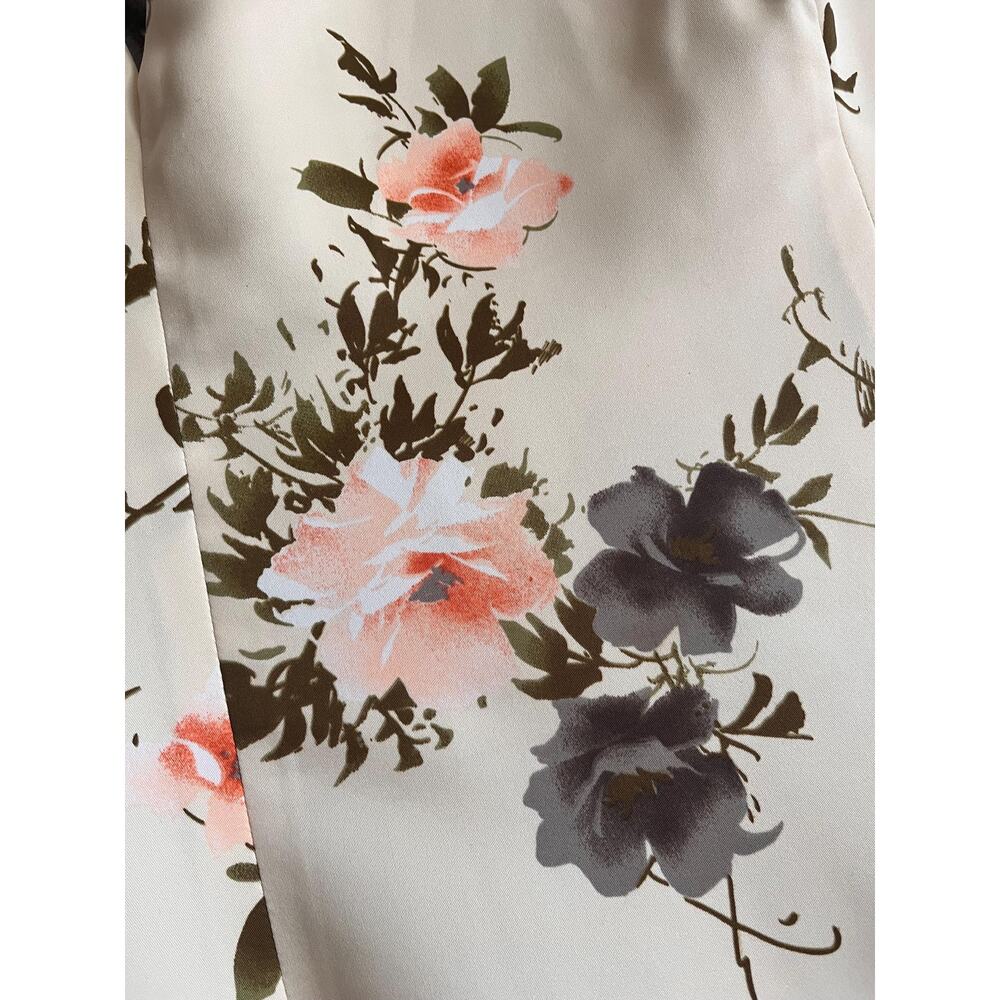Vintage handmade maxi dress with flowers, size M - Picture 5 of 6